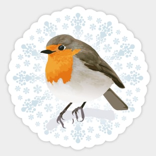 Christmas Robin Sticker